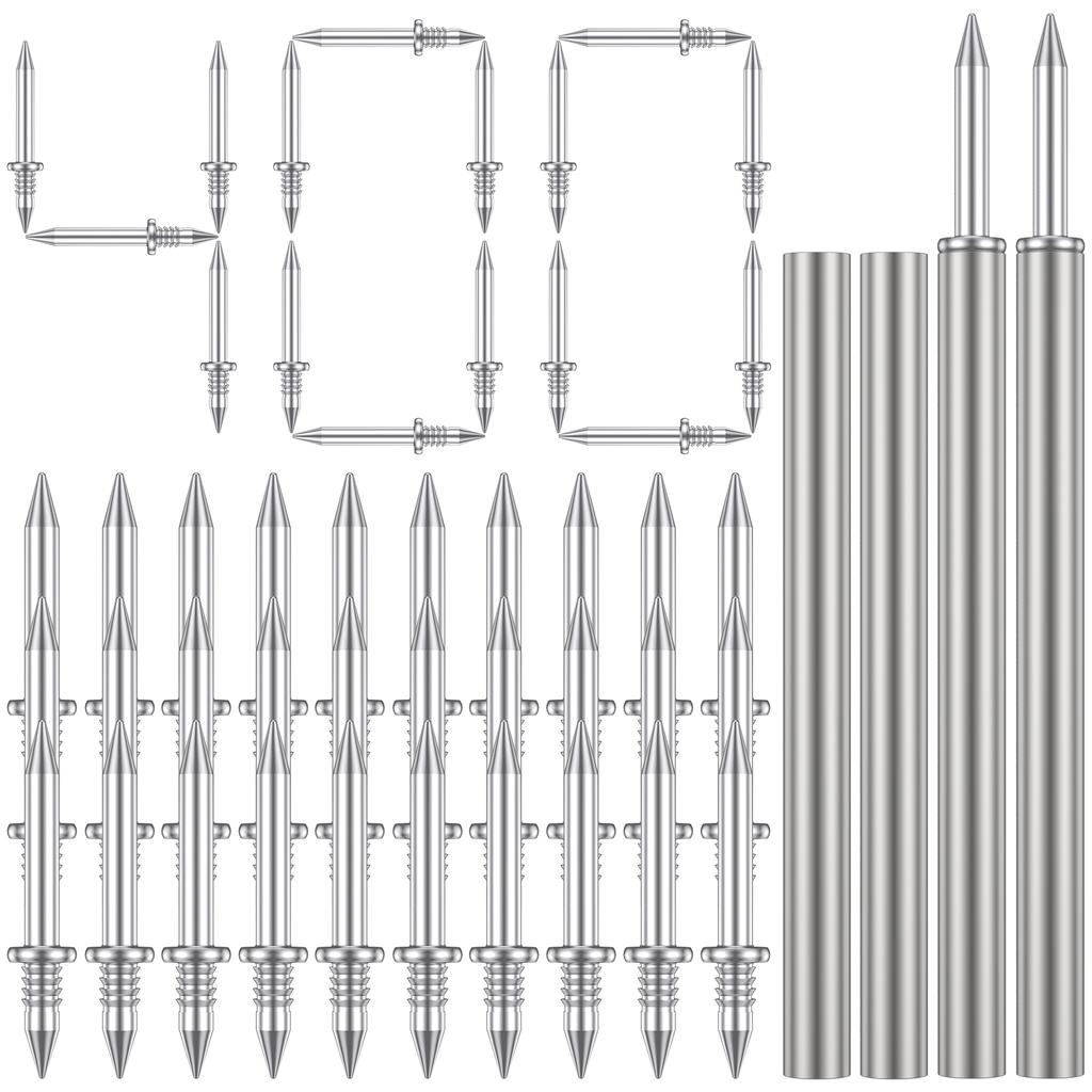 Double-Head Skirting Thread Seamless Nail Metal Skirting Line Without Marks Nail Rust-Proof No Trace Skirting Thread Screws Set