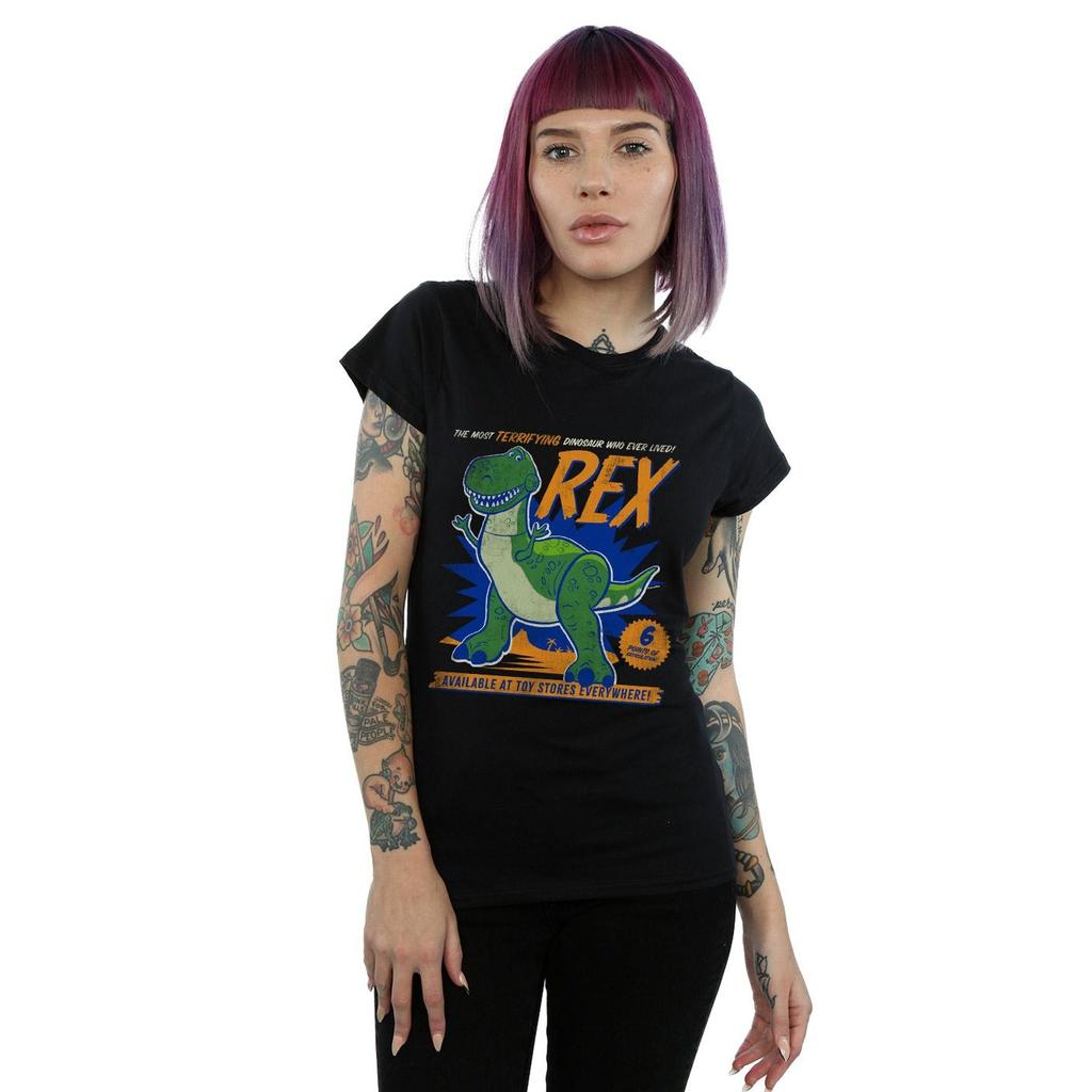 Disney Womens/Ladies Toy Story 4 Rex Terrifying Dinosaur Cotton T-Shirt