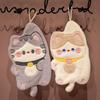 Water Absorption Kitchen Towel Cleaning Rag Cartoon Cat Small Bathing Towel  Kitchen
