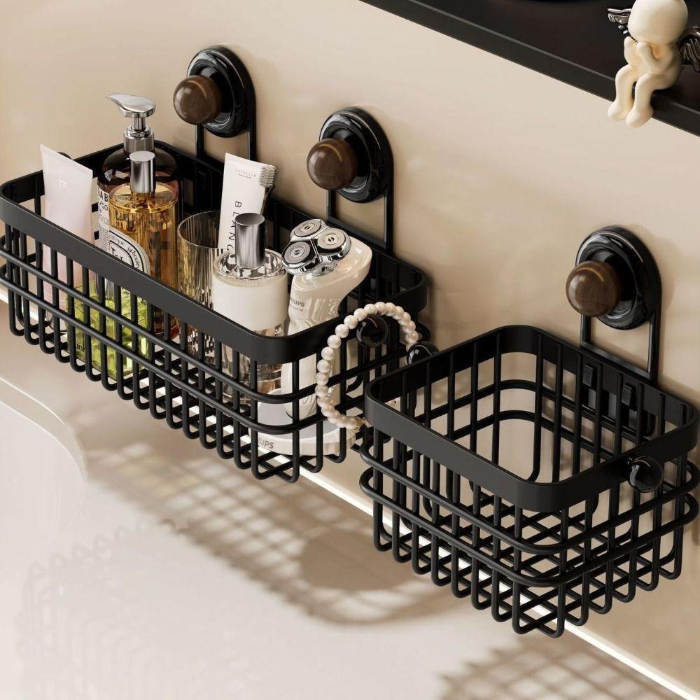 Rust-proof Kitchen Wall Hanging Rack Suction Cup Hanging Onion Storage Box Shower