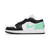 Jordan Air Jordan 1 Low Винтажные Баскетбольные Кроссовки Мужские Черно-Бело-Зеленые 553558-131(Команда85-)