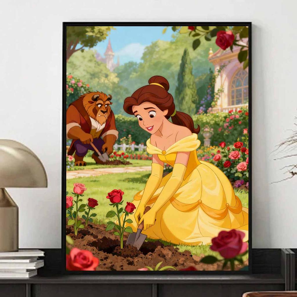 Disney Набор для алмазной живописи «Красавица и Чудовище» 5D, ручная работа, DIY, украшение для дома и стен