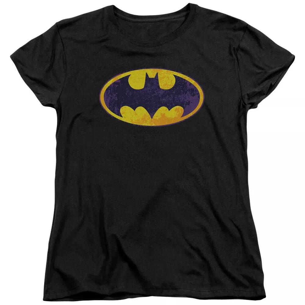 Batman "Neon Distress Logo" Women's T-Shirt