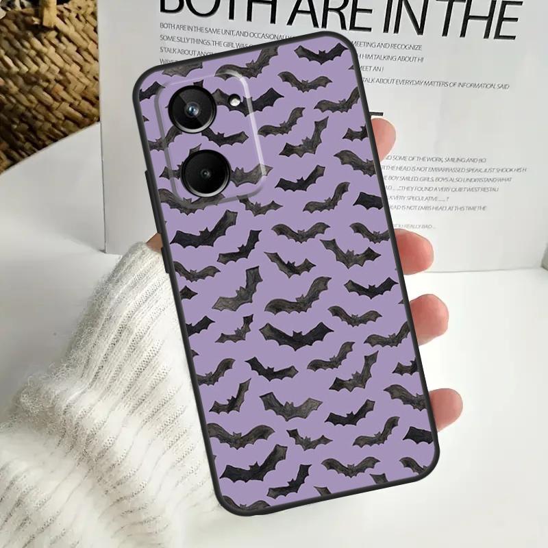 Halloween Vampire Bats For Realme 12 Pro Plus 11 10 9 C67 C55 C53 C35 C33 C30 C25s C21Y C15 GT3 GT5 GT Neo 5 Case