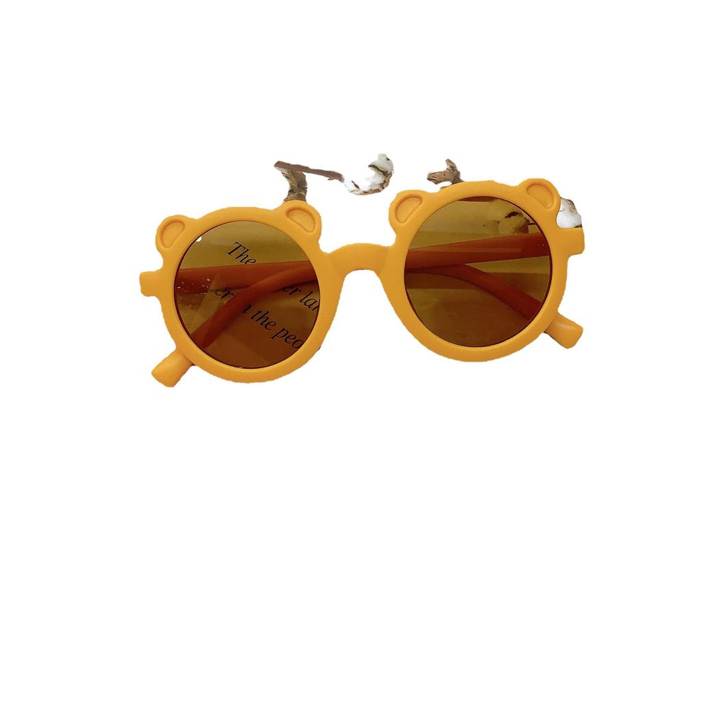 Солнцезащитные очки Vintage Bear Matte Wind, Cute Boy, Girl, Child, UV Protective, Детские солнцезащитные очки