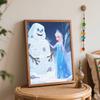 Disney Frozen Snow Queen and Snowman Digital Oil Painting Art Kit Handmade Coloring Painting Home Decor