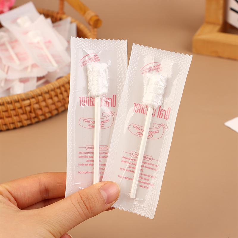 30 шт./кор. детский очиститель языка одноразовая марлевая зубная щетка бумажный стержень очиститель полости рта щетка для новорожденных уход за полостью рта палочка уход за зубами
