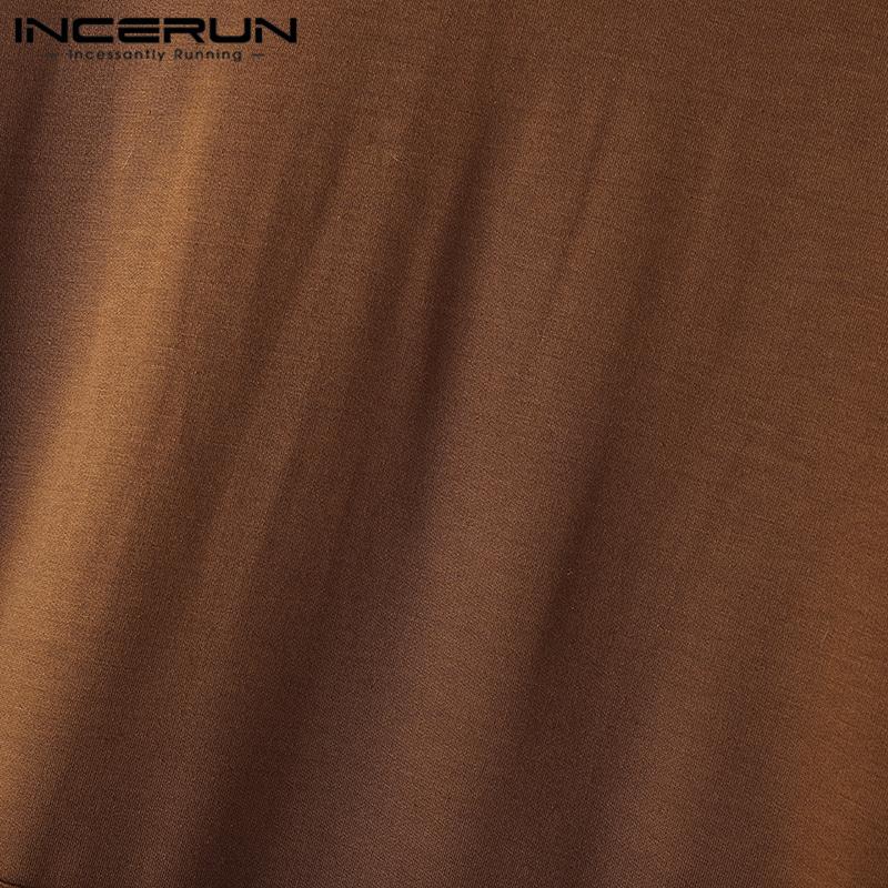 INCERUN Мужские толстовки с капюшоном с длинным рукавом и кружевным подолом, повседневные толстовки с капюшоном