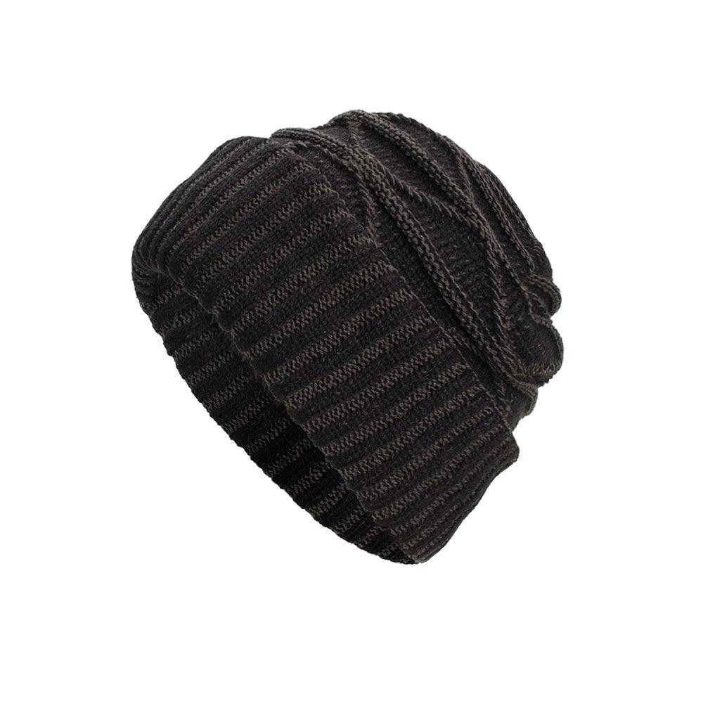 Autumn and Winter New Velvet Dual-purpose Triangular Pullover Hat Knitted Wool Hat