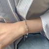 youngglow silver925 stick loop bracelet (2color)