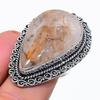 Golden Rutile Gemstone 925 Sterling Silver Jewelry Ring Size 8.5