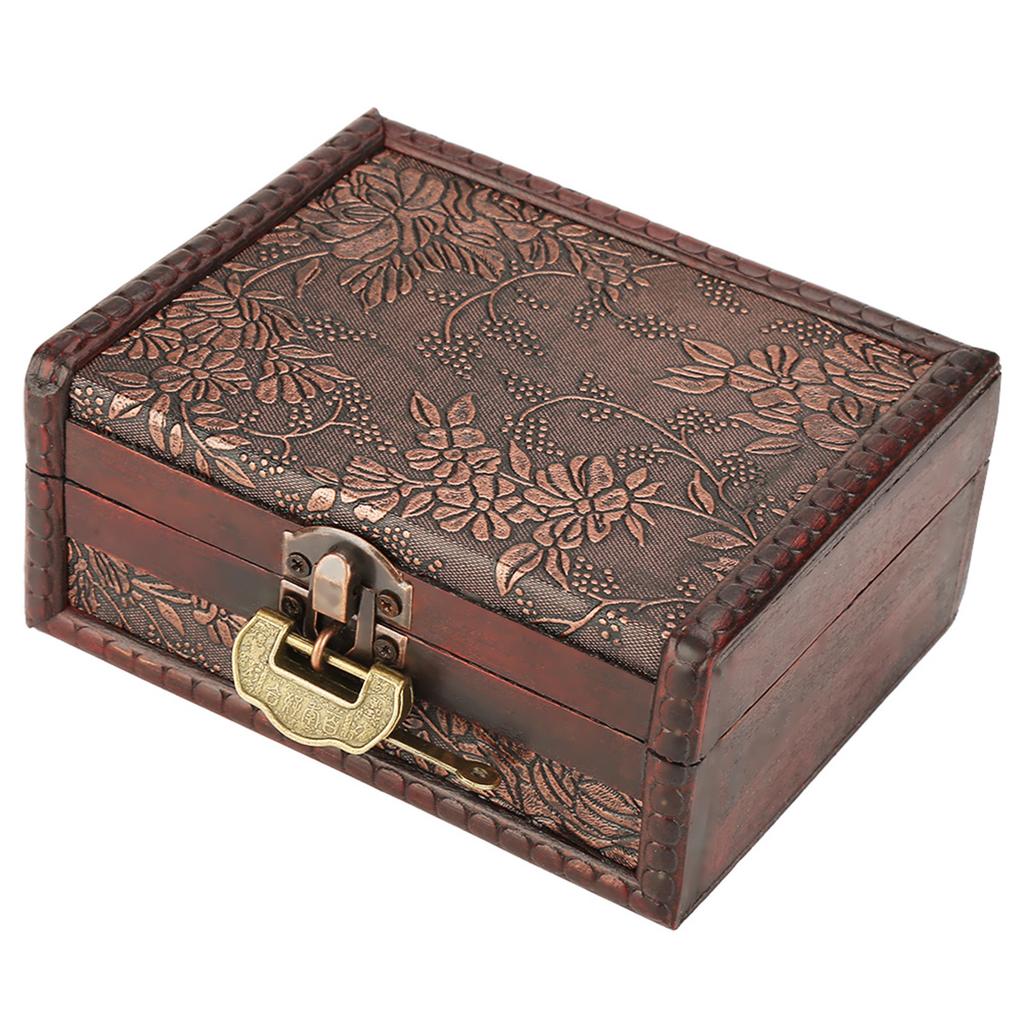 Wooden box , European with lock, fine workmanship, unique appearance, service life, great for loved , inner prevents