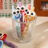 Cartoon Gel Pen Big Mouth Ballpoint Pens 0.5mm Comfort Grip Gel Pens Portable Practical Stationery Supplies for School Work