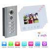 Визуальный домофон, дверной звонок, 7 дюймов, 2 провода, ночное видение, безопасность, телефон, 1 камера, 4 дисплея, 100?240В