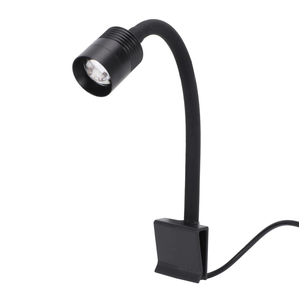 Aquarium Spot Light 3 Color Lighting   IP65 Waterproofing 360 degrees  Rotatable Clamp Arm USB   Clip On LED Fish    