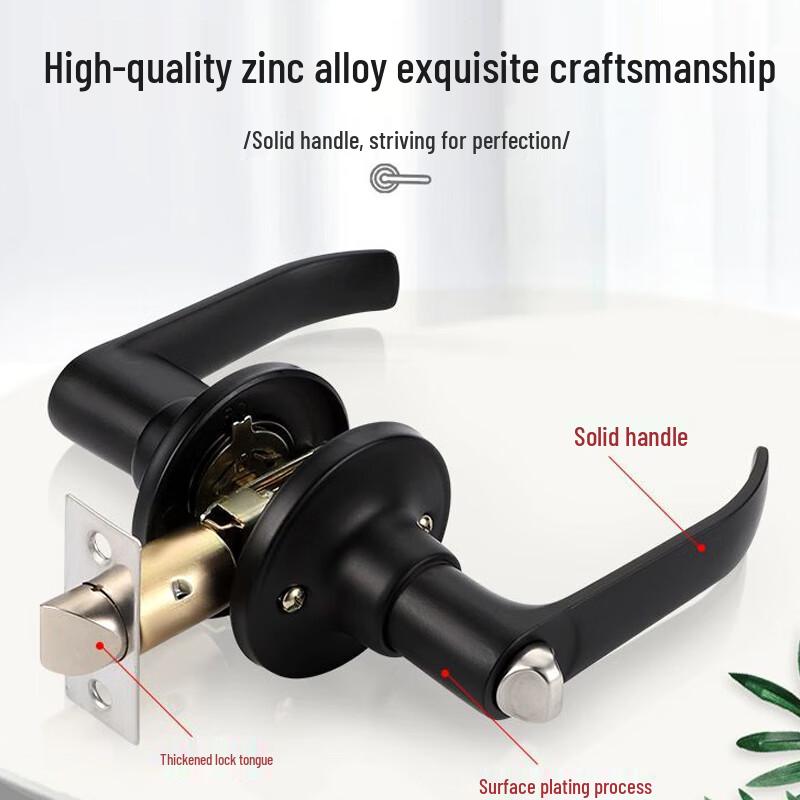 Deerwes Adjustable Three-Rod Bathroom Door Lock Handle