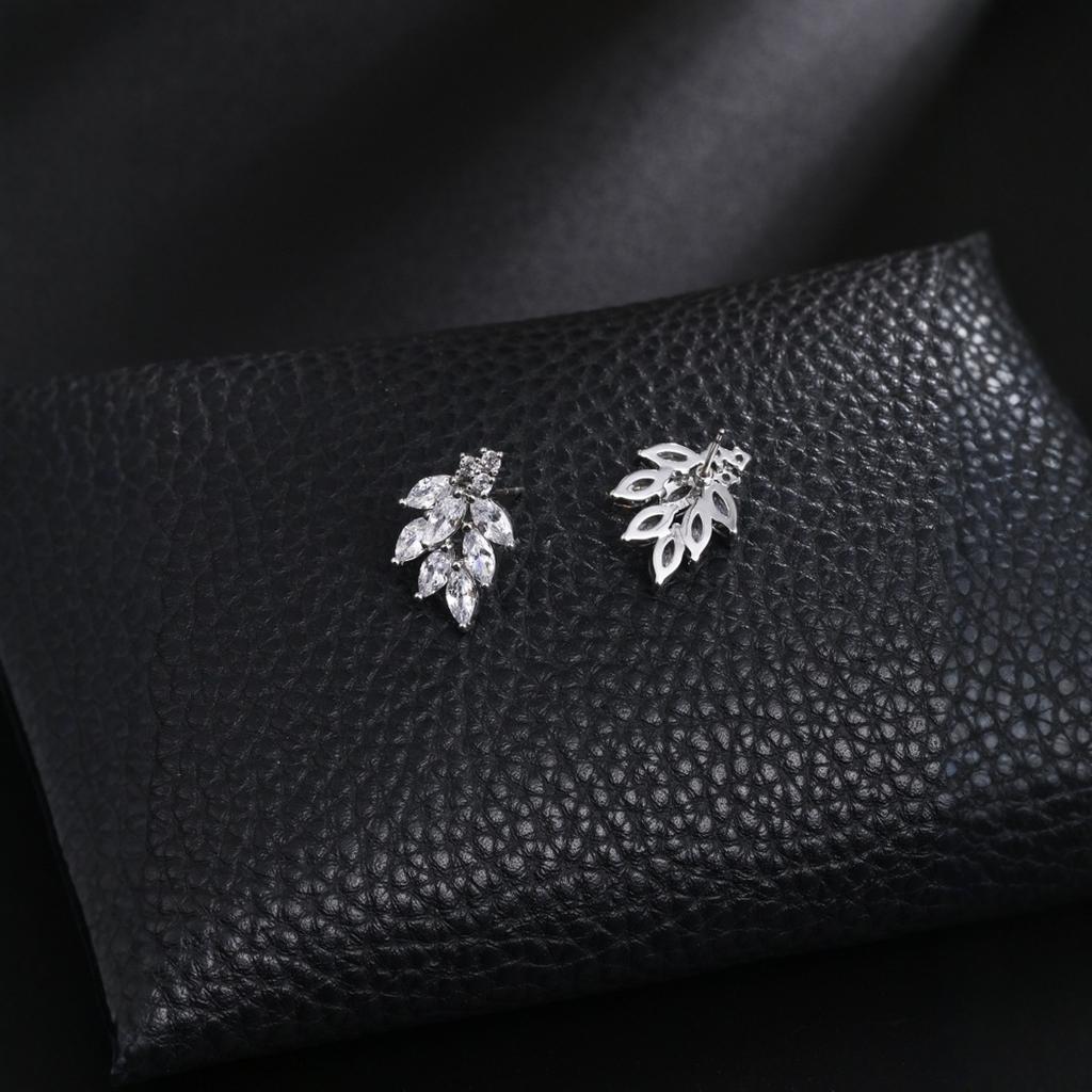 Элегантные женские серьги-пусеты с темпераментом, медные серьги с цирконом, свадебные серьги, серьги для свадебной фотосессии, трансграничная торговля, горячо продаваемые серьги