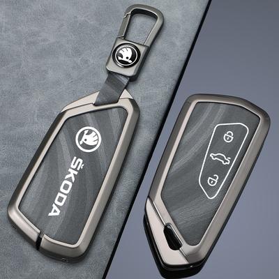 LAX4 Чехол-футляр для умного дистанционного ключа автомобиля для Superb A7 Kodiaq Octavia A8 2021 Защитный держатель Оболочка Бесключевая брелок-аксессуар