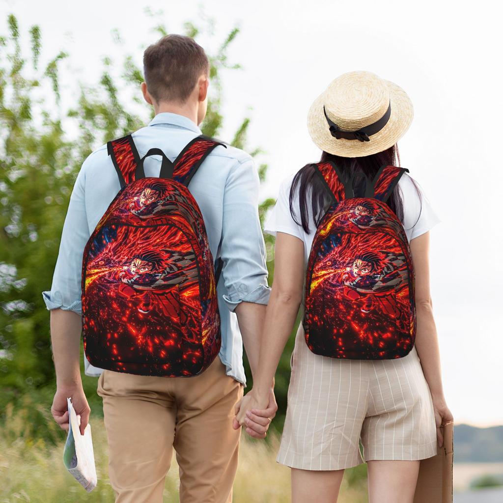 Модный Рюкзак Клинок Рассекающий Демонов shounen манга Mochilas Харадзюку Дизайн Офисная Работа Большая Вместимость Rucksack