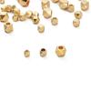 Copper Polygonal Cut Loose Bead Partition For DIY Jewelry Making Craft Accessories