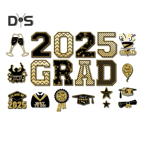 Магниты на автомобиль с поздравлениями с выпускным 2025 года, набор магнитных наклеек с поздравлениями с выпускным, магниты для украшения выпускного вечера, для автомобилей, почтового ящика на холодильник и гараж