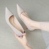 Premium High Heels Women's 2025 New Pointed Temperament with Skirt Shallow Mouth Professional Single Shoes Stiletto 6681-ES6