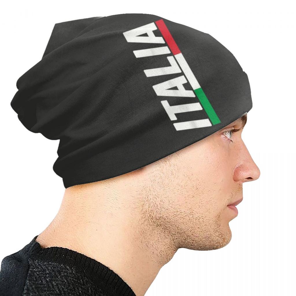 Шапка-бини с итальянским флагом, унисекс, зимняя теплая шапка, женская вязаная шапка, уличная шапка Italia Proud Skullies, шапки