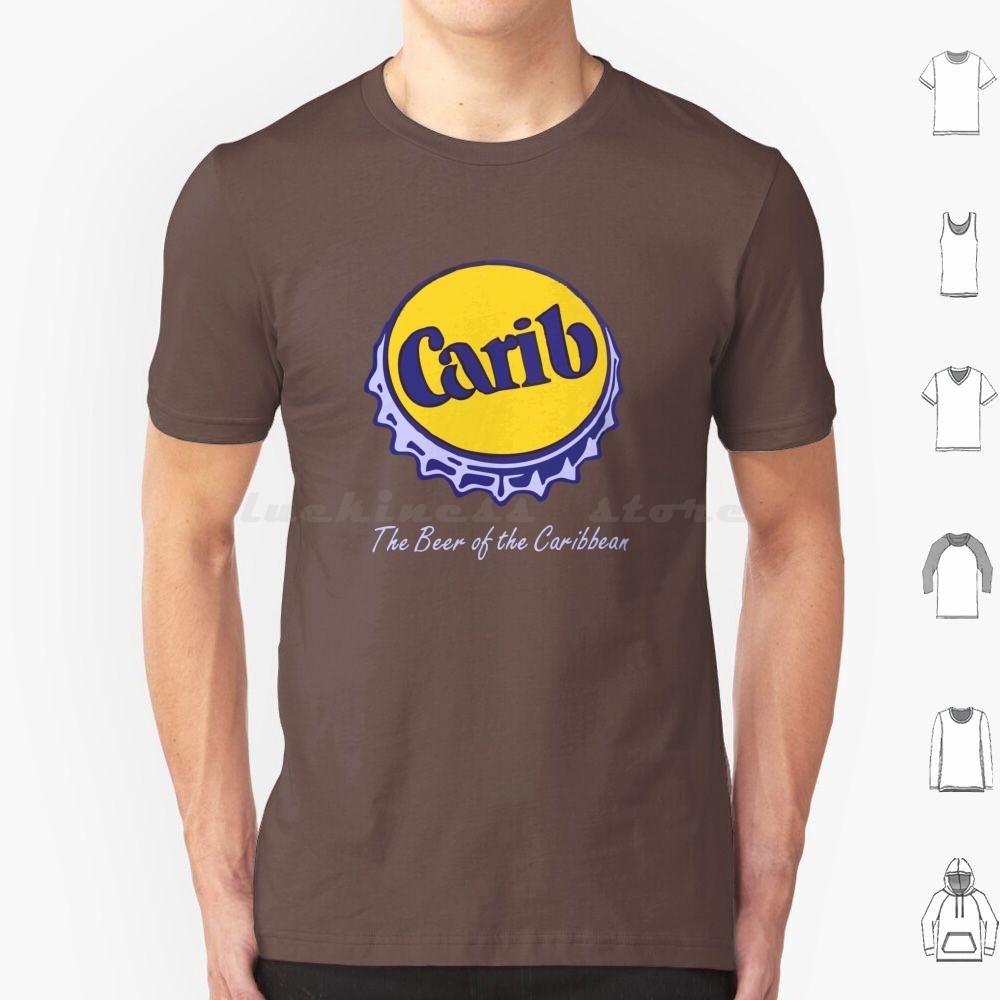 Carib Beer The Beer Of The Caribbean T Shirt Big Size 100 Cotton Beer Cerveza Lager Carib Caribbean West Indies