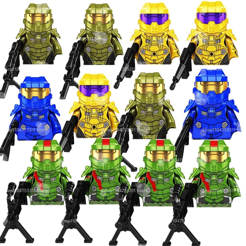 Горячий фильм Игровой персонаж Halo Воин строительный блок армейский солдат детский кирпичный игрушечный сборка DIY коллекция блоков подарок