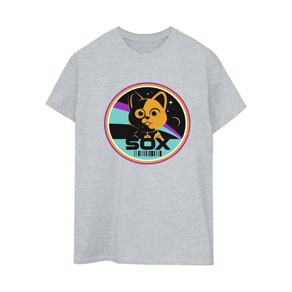Disney Womens/Ladies Lightyear Sox Circle Cotton Boyfriend T-Shirt