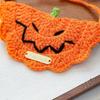 Washable Pet Bib Breathable Puppy Collar Cute Cat Knitted Scarf  for Puppy Supplies