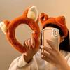 Косплей Заяц Лиса Уши Ободок Аниме Танцевальная Вечеринка Костюм Лисьи Уши Плюшевый Ободок Для Волос Девочки Кавайные Аксессуары Для Волос Реквизит