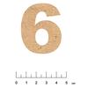 Adhesive MDF Wood Number 5 Cm Number 6