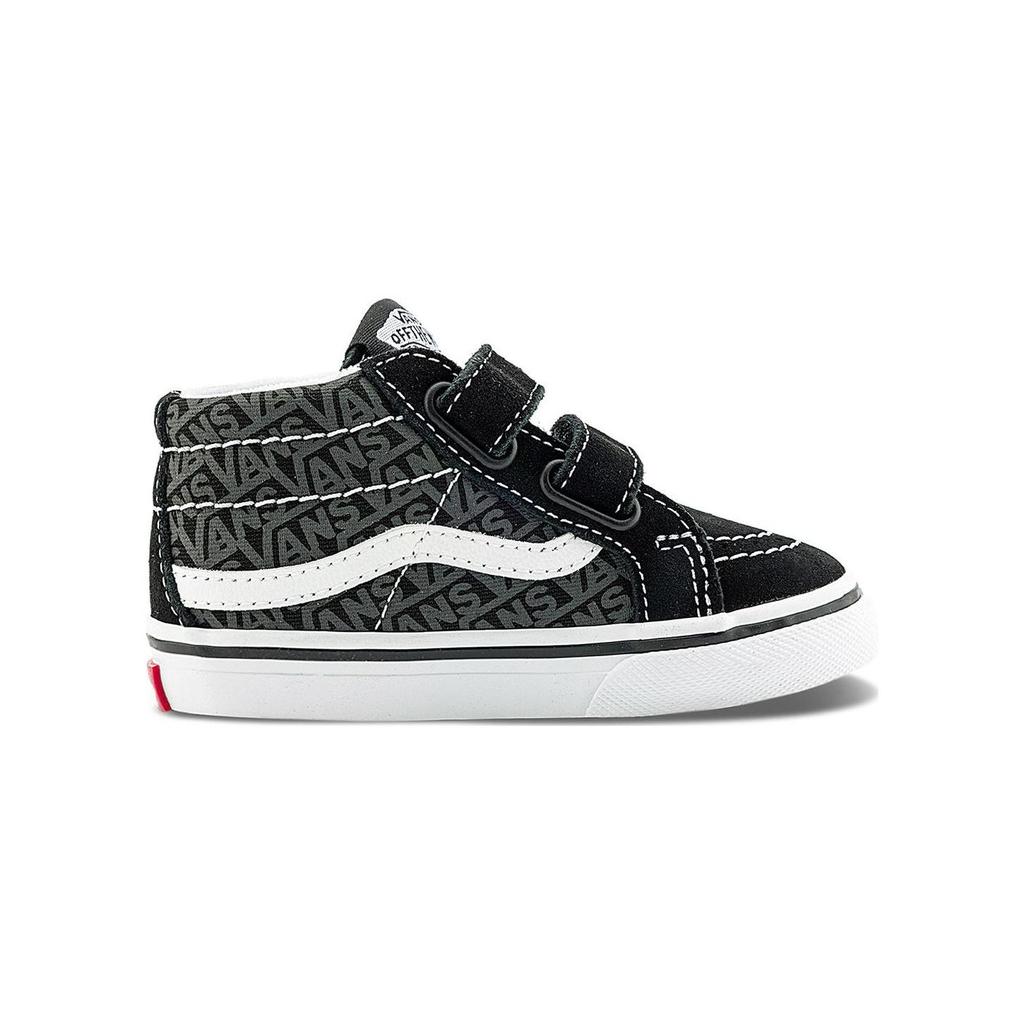 Vans Sk8 Reissue V Comfortable Versatile Durable Mid-Top Walking Shoes Baby Sneakers Black VN0A5DXDBMW