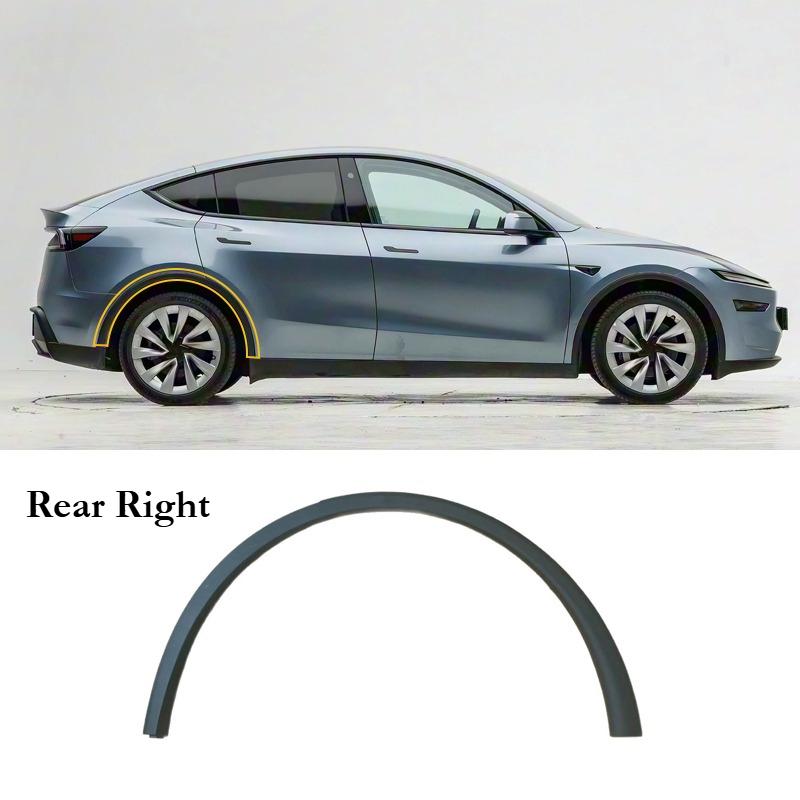 For Tesla Model Y Juniper 2024 2025 2026 Front Rear Wheel Eyebrow Fender Flare Mudguards Tuning