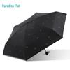 Heaven Umbrella Compact Black Five-fold Sun/Rain Umbrella