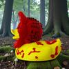 Фигурка утки Коллекционная 3D-печатная Цветочная статуэтка утки Маленькое настольное украшение для дома Офиса Полки Стола Декор