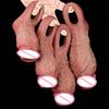 Силиконовый реалистичный полый дилдо, насадка на пенис, кольцо, задержка эякуляции, секс-игрушка для мужчин, чехол на член, увеличение, удлинитель