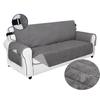 Waterproof Non-Slip Sofa Couch Cover Washable Home Furniture Cover with Elastic Adjustable Strap For Dog Pets Kids