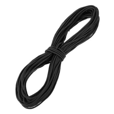 Uxcell 1/4" 150 футов Полипропиленовый Канат, Сплошной Плетеный Хозяйственный Канат для Кемпинга, Флагоштоков, Шкафов и Наружного Использования, Черный