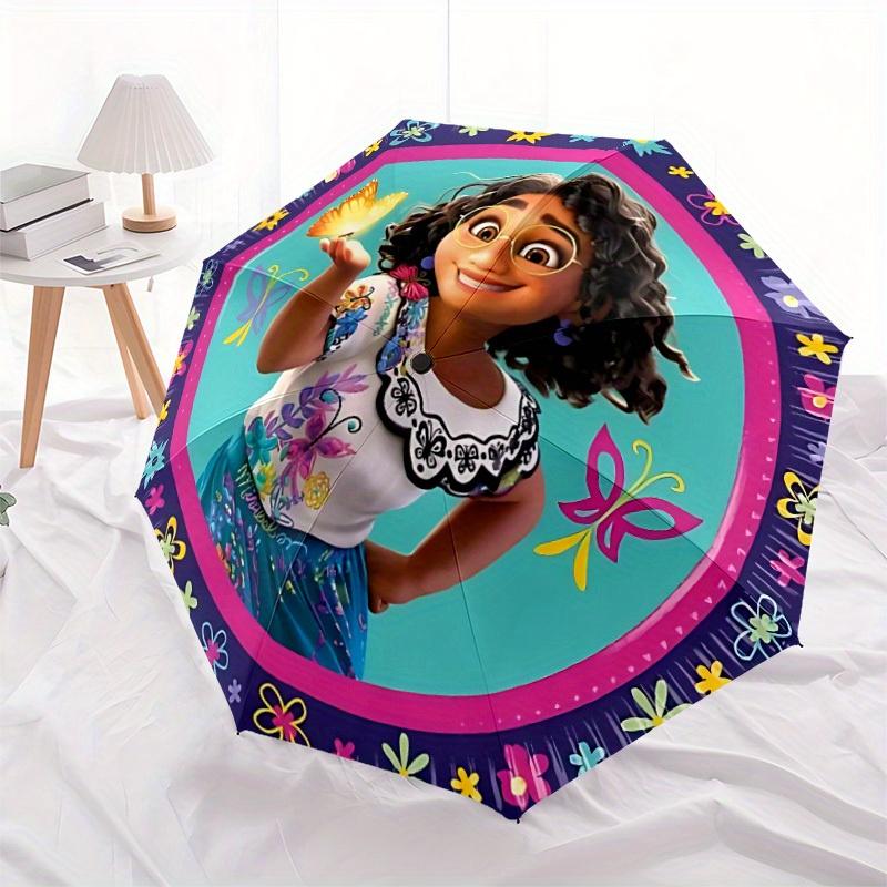 1pc Encanto, Mirabel Automatic Umbrella | Portable Foldable 8-Rib Manual Open, Casual Accessory, Durable Canopy yy250823075