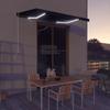 Day and Night - Day and Night LED Retractable Awning and Wind Sensor Anthracite Gray 350x250cm