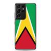 Coque Téléphone - Samsung - Galaxy S23 Ultra - Drapeau Guyana - Souple - Multicolore