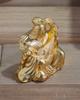 Seven Lucky Gods of Good Fortune: Benzaiten (Gold Plated/24K) Sculptor: Makita Shuuun Original Model - Buddhist Statue, Ornament, Takaoka Bronze Ware
