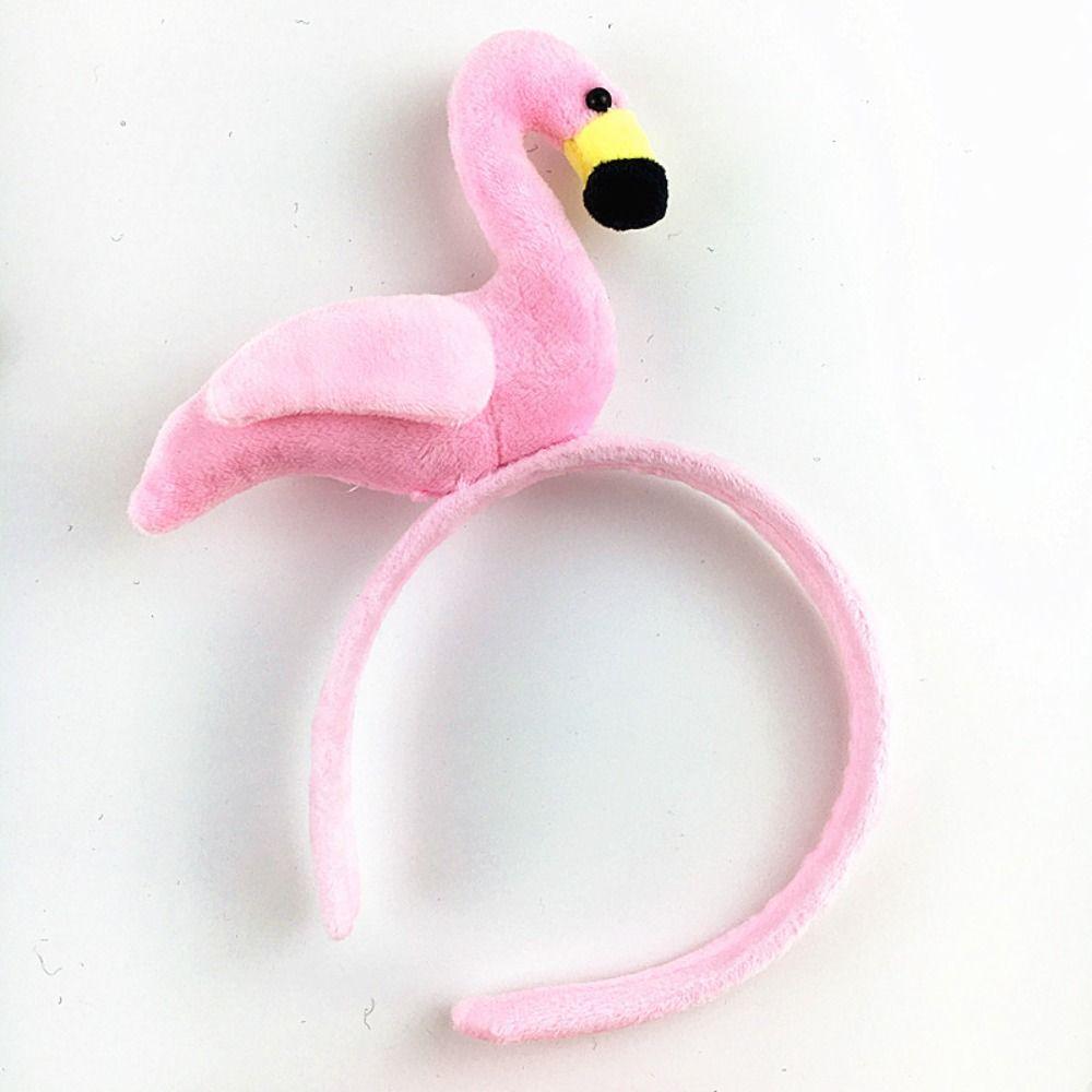 Animal Animal Hair Hoop Korean Style Plush Hair Hoop Lovely Flamingo Headband Daily