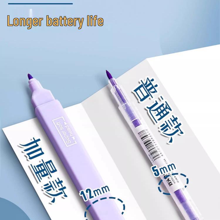 Хайлайтер для учеников начальной школы: Набор флуоресцентных маркеров с двумя бонусными ручками 0,5