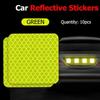 Riding Square Motorcycle Star Safety Sticker Bicycles Car Bumper Stickers Reflective Warning Strip