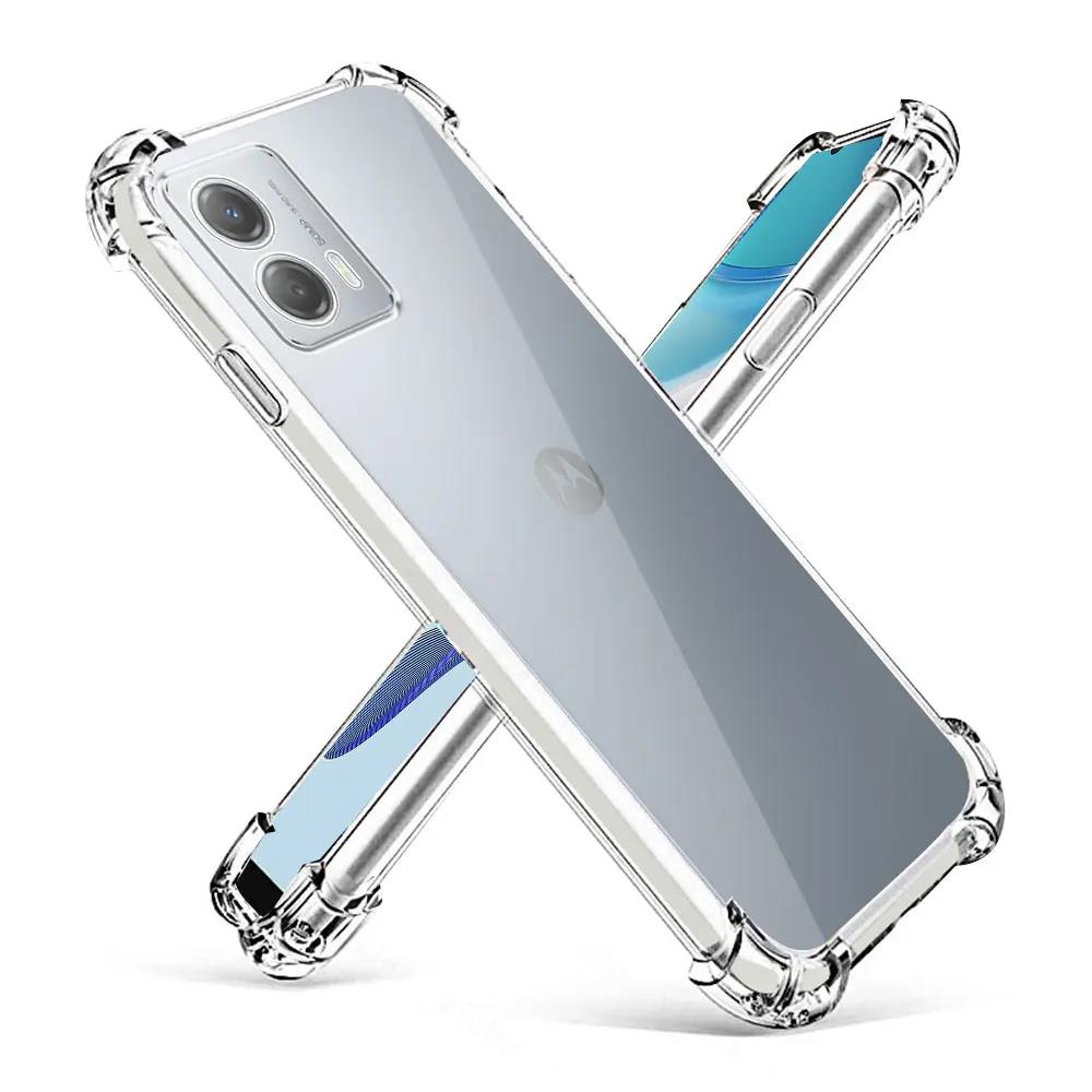 Прозрачный противоударный чехол для Motorola Moto G30 G31 G32 G33 G34 G35 G42 G52 G53 G54 G60 G72 G73 G84 G85 G100 Мягкая прозрачная крышка