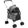 VidaXL Folding Dog Stroller Grey 76x50x100 Cm Oxford Fabric 172201
