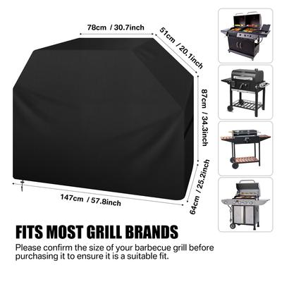 BBQ 1 шт. Чехол для гриля на открытом воздухе, пылезащитный, водонепроницаемый, сверхпрочный, для садового гриля, защита от дождя, устойчивый к УФ-излучению, выцветанию
